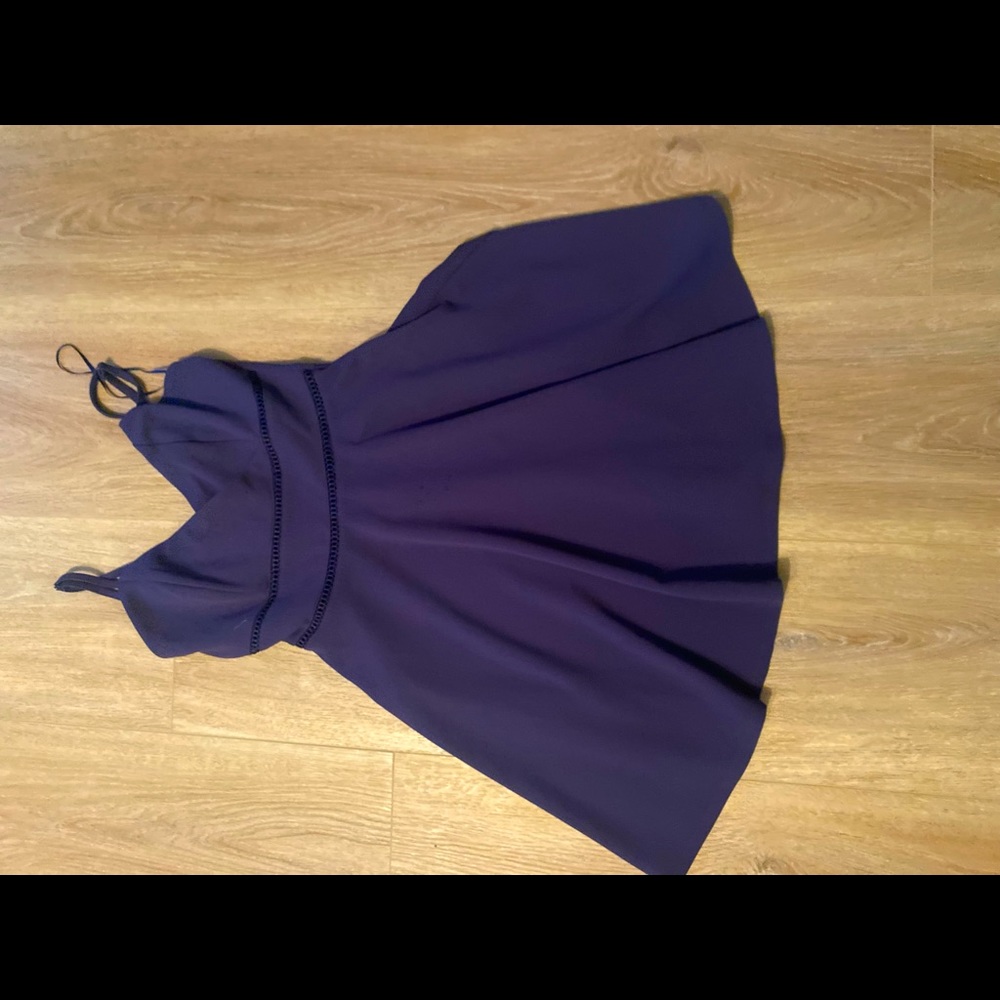 franchescas, small navy blue flowy dress